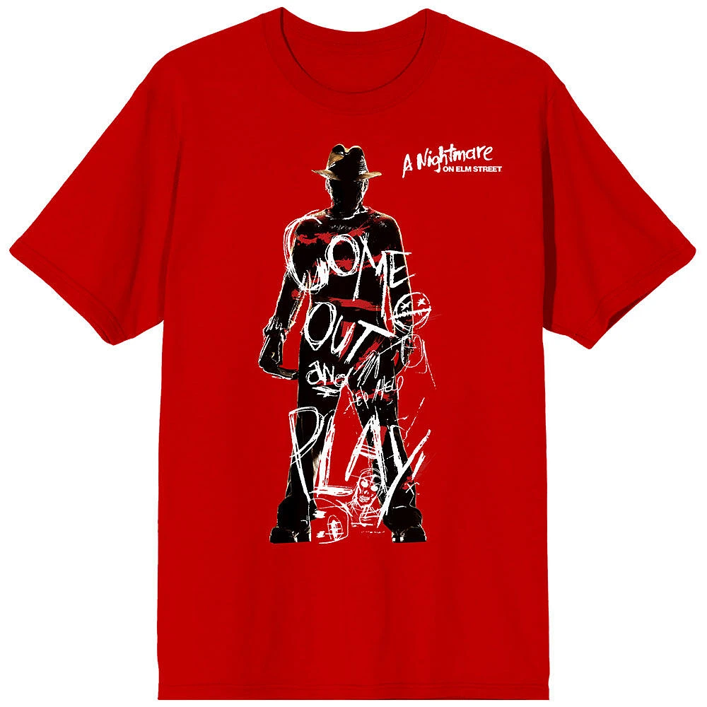 Nightmare On Elm Street Freddy Krueger Rouge T-Shirt