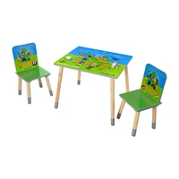 Ensemble de table Phoenix Minecraft avec 2 chaises