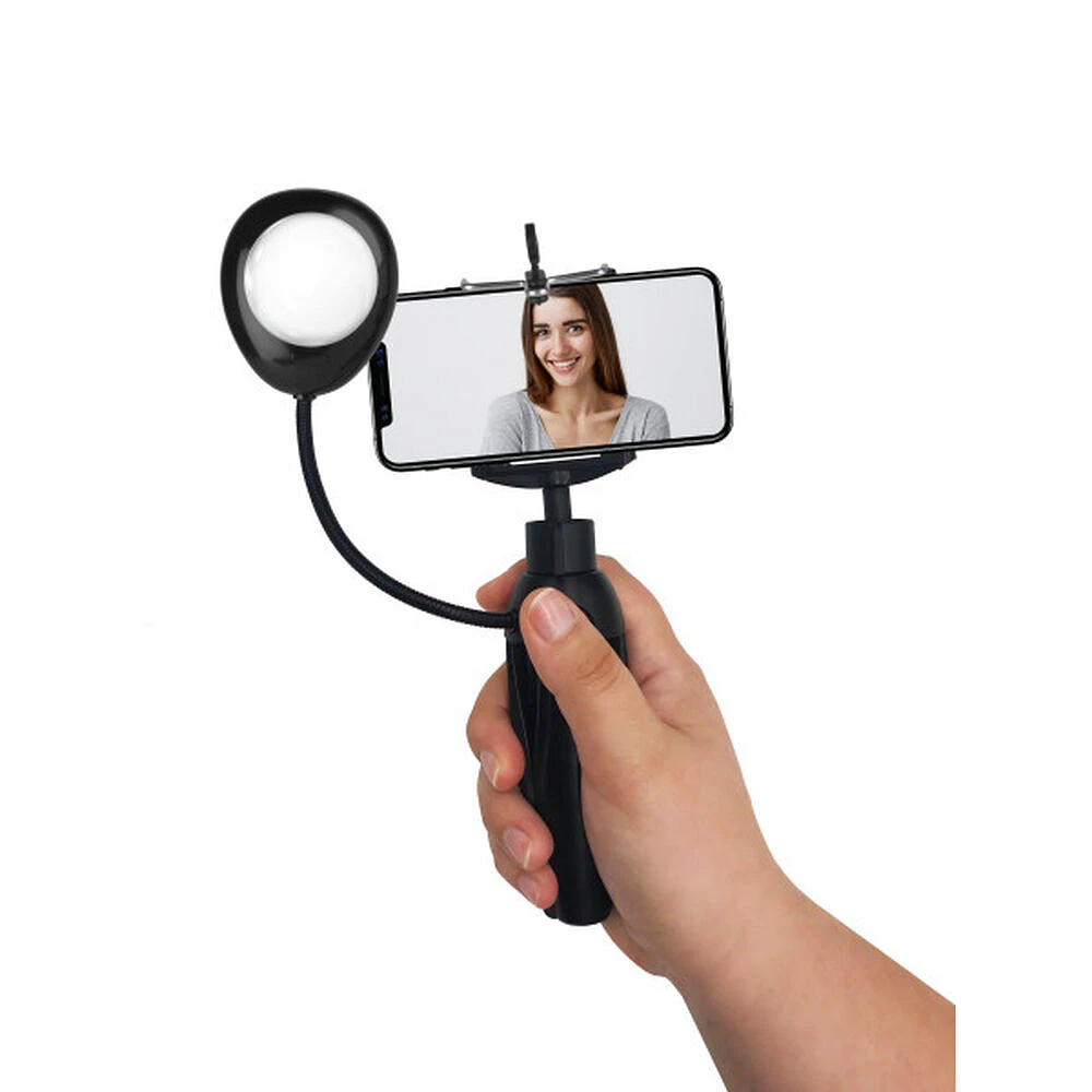 Tri-Pod pour selfie avec anneau lumineux