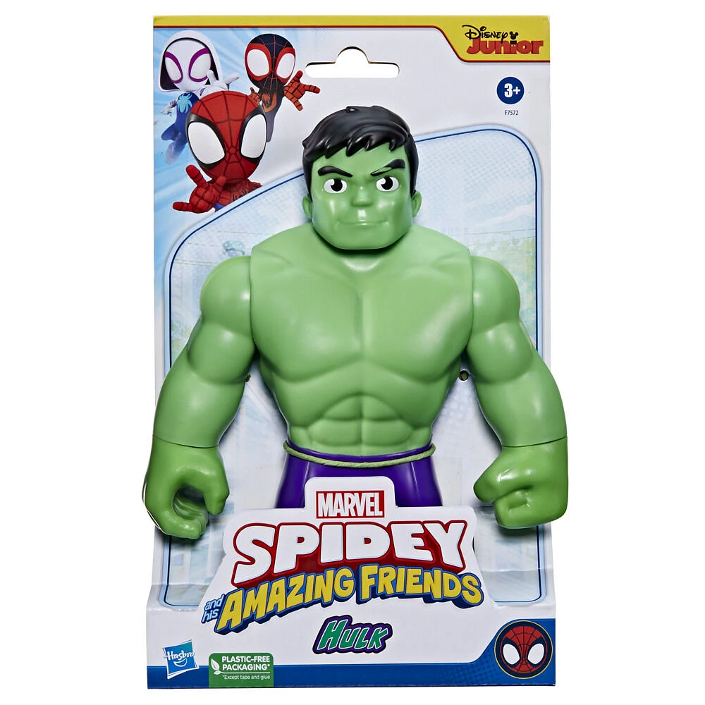 Marvel Spidey et ses Amis Extraordinaires, figurine de super-héros format géant Hulk de 22,5 cm, figurines Avengers