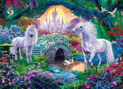 Les Licornes Eurographics dans Fairy Land Puzzle PC 500 surdimensionnée