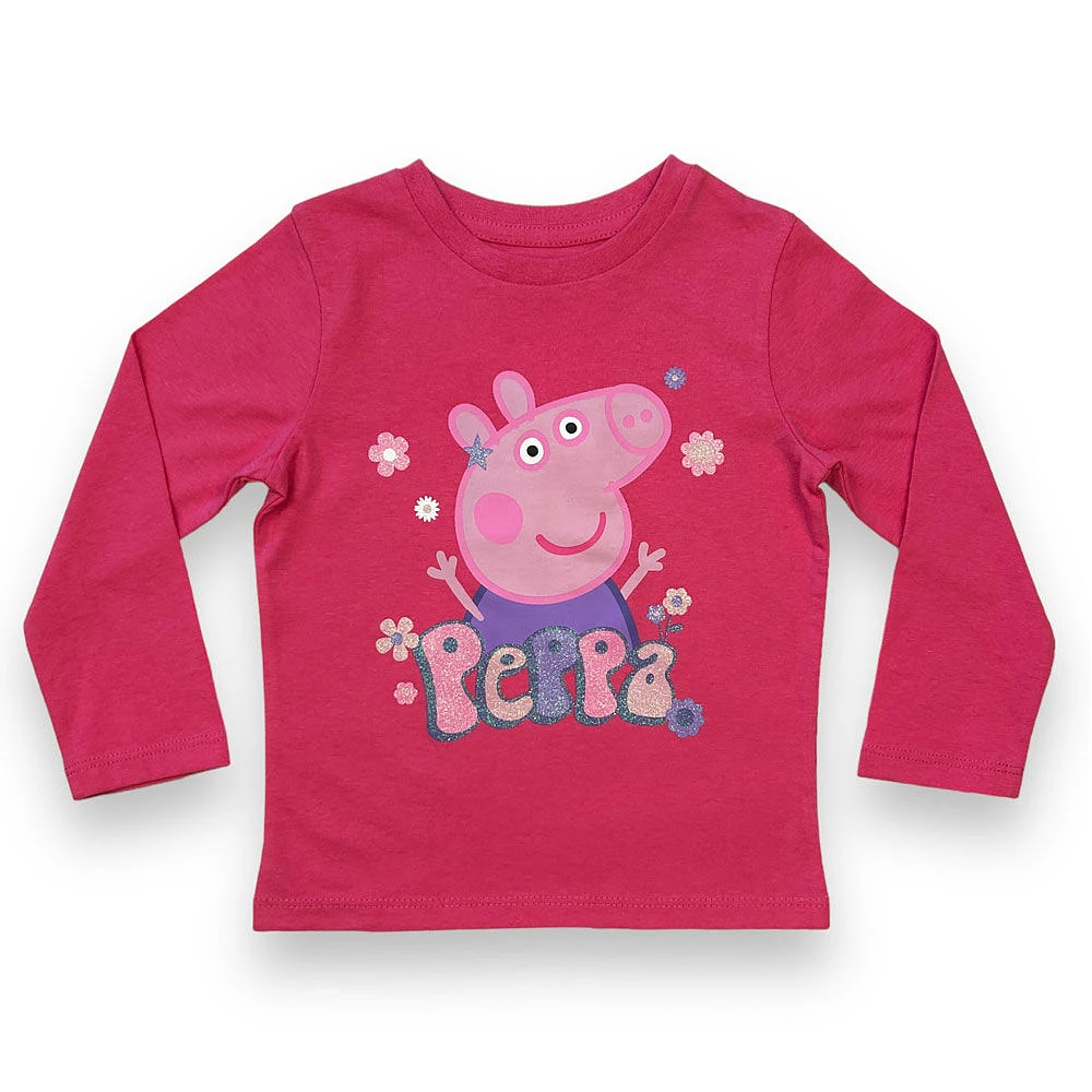 T-shirt à manches longues Peppa Pig - Rose