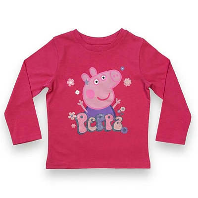 T-shirt à manches longues Peppa Pig - Rose