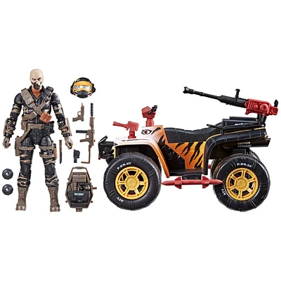 G.I. Joe Classified Series, 137 Tiger Force Wreckage et VTT Tiger Paw, pack de figurine et véhicule