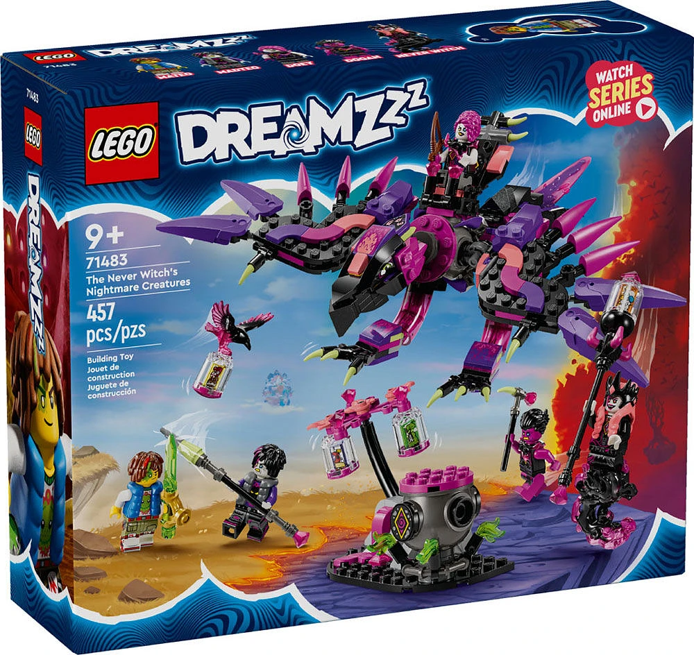 LEGO DREAMZzz The Never Witch's Nightmare Creatures, Animal Toy Set, 71483