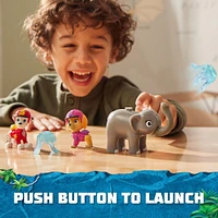 PAW Patrol: Jungle Pups Marshall, Skye & Elephant Action Figures with Projectile Launcher