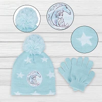 Frozen Hat And Glove Set Blue