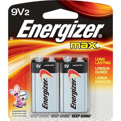 Energizer Max - 9V Batteries - 2 Pack