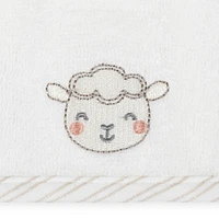Koala Baby - 6-Pack Baby Washcloths - Grey & White Lamb