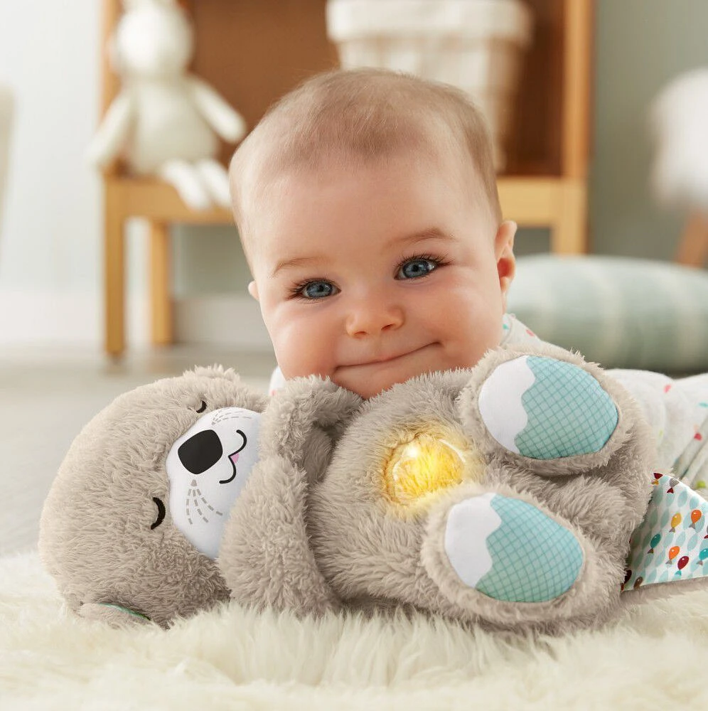 Fisher-Price Soothe 'n Snuggle Otter Baby Sound Machine with Rhythmic Breathing Motion - R Exclusive