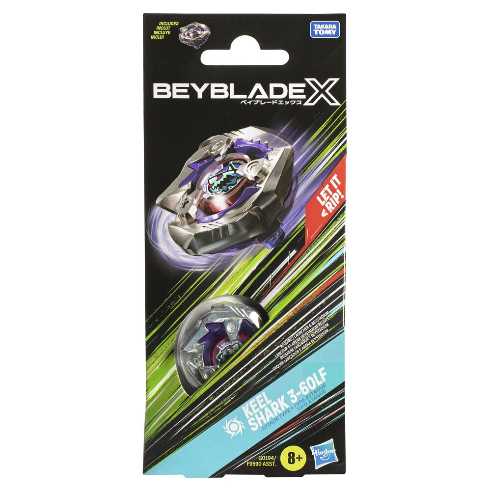 Beyblade X Keel Shark 3-60LF Top Booster Pack Set