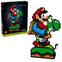 LEGO Super Mario World: Mario & Yoshi, Nintendo Figure, Collectible Set for Adults, 71438