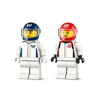 LEGO City Les voitures de course de F1 Williams Racing et Haas F1 , ensemble de véhicules avec 2 figurines de pilote 60464