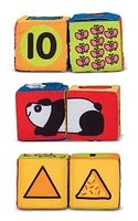 Melissa & Doug - Ensemble de blocs mous pour enfants Match and Build - les motifs peuvent varier