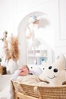 Around The Crib Kokoons Star Plush Light and Melodie Rose Smoke/Coffee