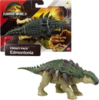 Coffret figurine de dinosaure Edmontonia Meute Enragée de JurassicWorld: Renaissance, jouet original, jeu numérique