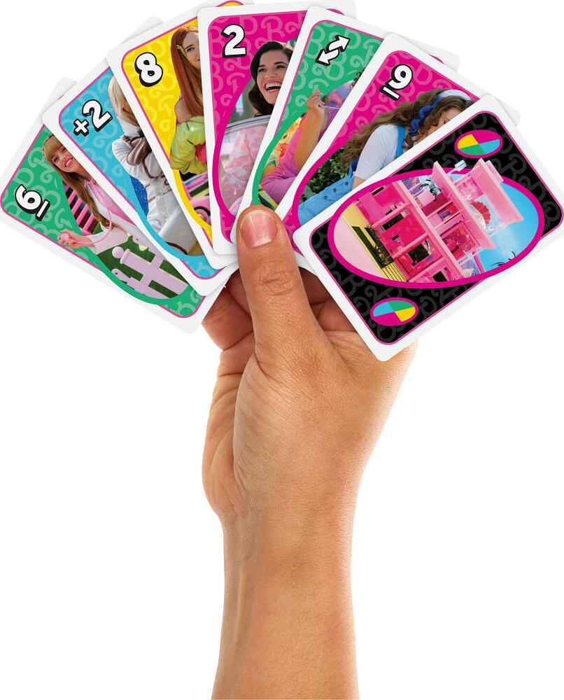 UNO Barbie The Movie Card Game, Inspired by the Movie