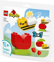 LEGO DUPLO My First Flower & Bee Building Toy - Build 3 Different Ways - Great Gift for Toddlers - 30686