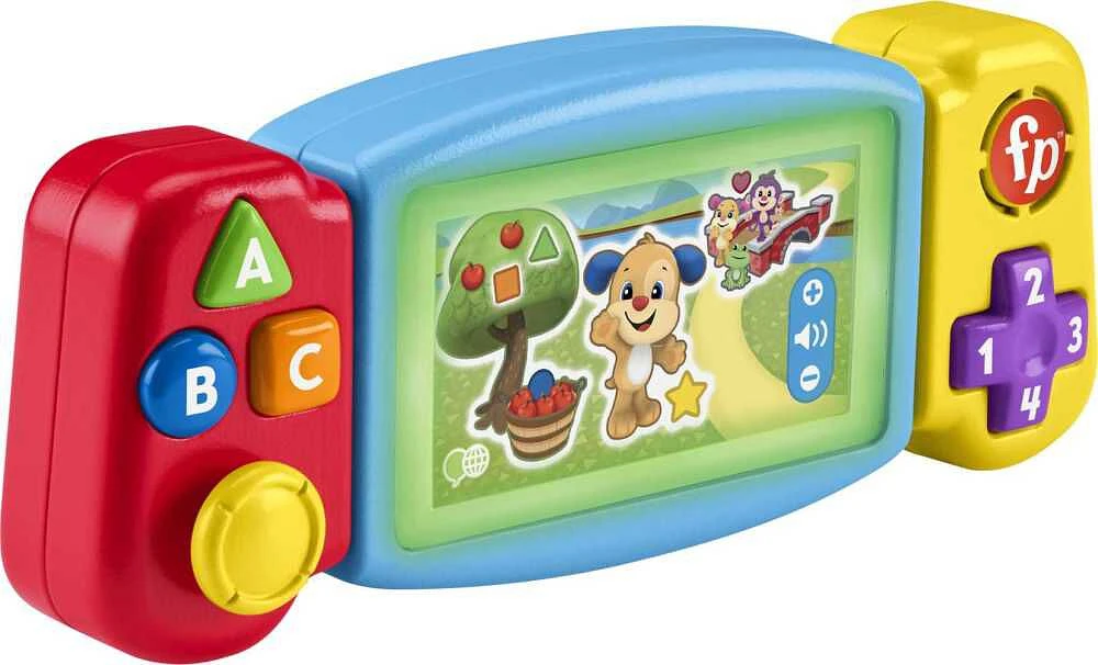 Fisher-Price Laugh and Learn Twist and Learn Gamer Pretend Video Game Toddler Toy - Multi-Language Version