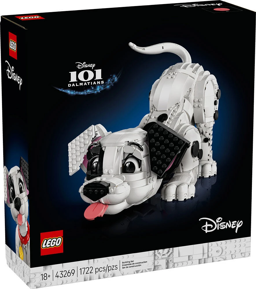 LEGO Disney 101 Dalmatians Puppy Building Set for Adults - Collectible DIY Kit for Fans 18+ - 43269