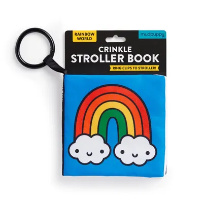 Rainbow World Crinkle Fabric Stroller Book - English Edition