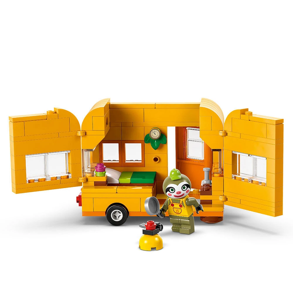 LEGO Animal Crossing Leif's Caravan & Garden Shop Building Toy - Pretend Playset Gift for Kids - 77054