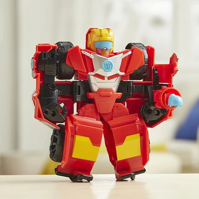 Playskool Heroes Transformers Rescue Bots Academy - Jouet robot convertible Hot Shot de 15 cm à collectionner