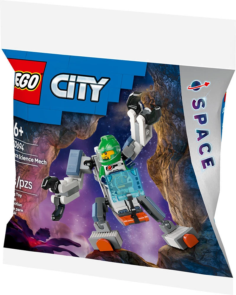 LEGO City Space Science Mech Building Toy - Includes Astronaut Minifigure - 30694