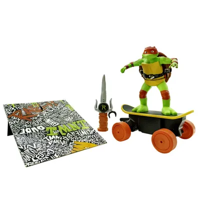Teenage Mutant Ninja Turtles Skateboard skateboarding Michealangelo boys T- shirt