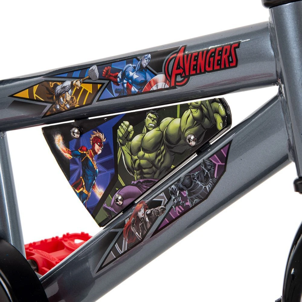 Marvel Avengers 14-inch Bike Charcoal Grey, by Huffy