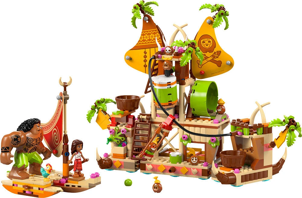 LEGO Disney Moana 2 Kakamora Barge Kids Toy - Pretend Play Building Set for Girls & Boys 7+ - 43258
