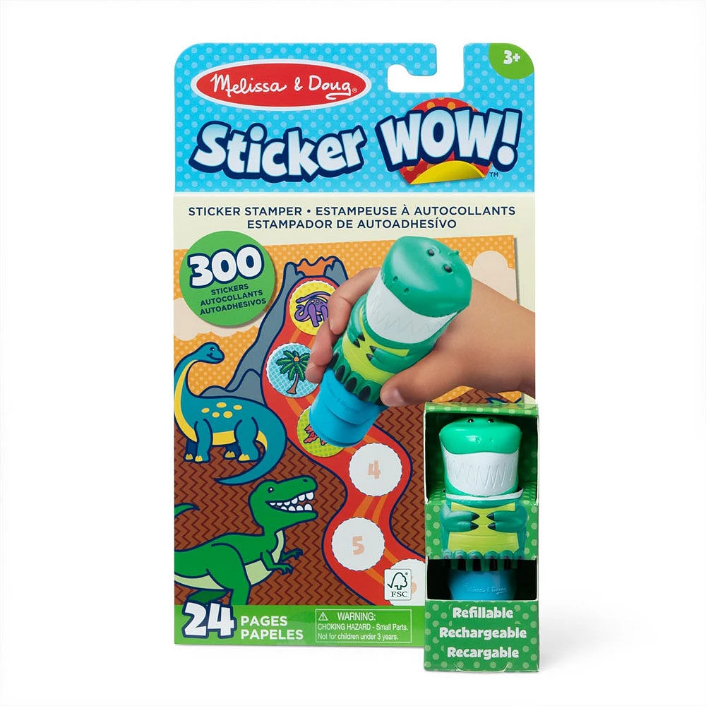 Melissa and Doug - Autocollant Wow ! Dino