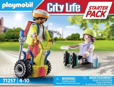 Playmobil - Starter Pack Secouriste avec gyropode