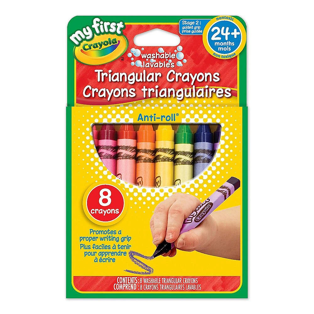 Crayola Washable Tripod Grip Crayons