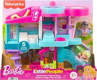 Fisher-Price-Coffret Maison de plage Barbie Little People-2figurines