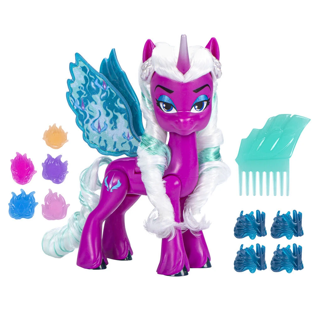 My Little Pony Opaline Arcana Ailes magiques, alicorne My Little Pony de 12,5 cm avec accessoires