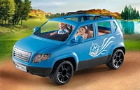 Playmobil - Famille avec voiture et caravane
