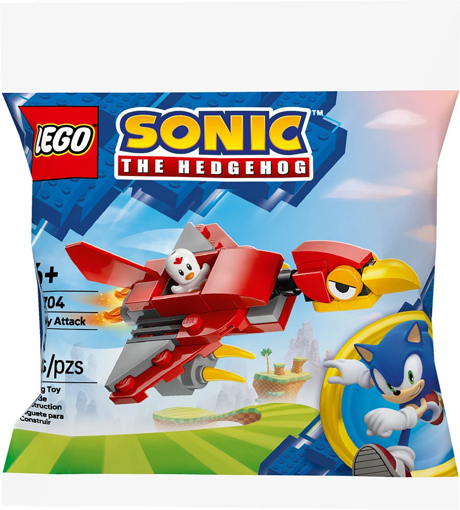 LEGO Sonic the Hedgehog Balkiry Attack Building Set - Includes Mini Clucky Figure and Buildable Balkiry Figure - 30704