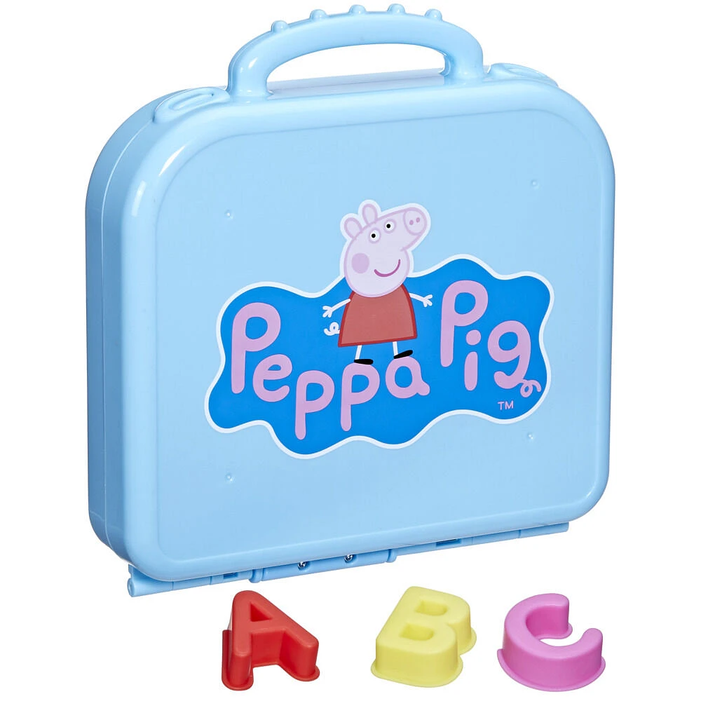 Peppa Pig Peppa's Alphabet Case, Alphabet Puzzles, Preschool Toys - English Edition