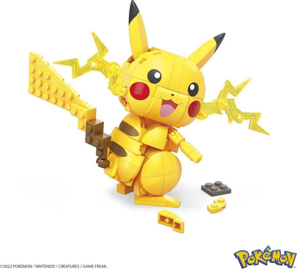 MEGA Pokémon Building Toy Kit Pikachu (211 Pieces) with 1 Action Figure for Kids