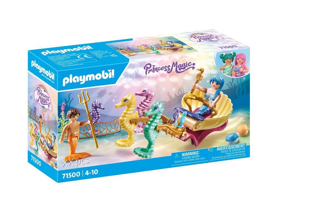 Playmobil - Caleche avec sirenes et hippocampes