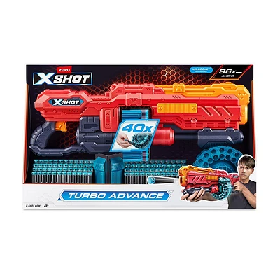 XSHOT Excel Turbo Advance Blaster (96 Darts) by ZURU