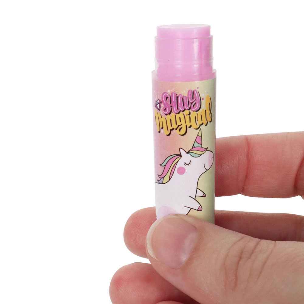 Lip Balm Pop It Keychain - Unicorn