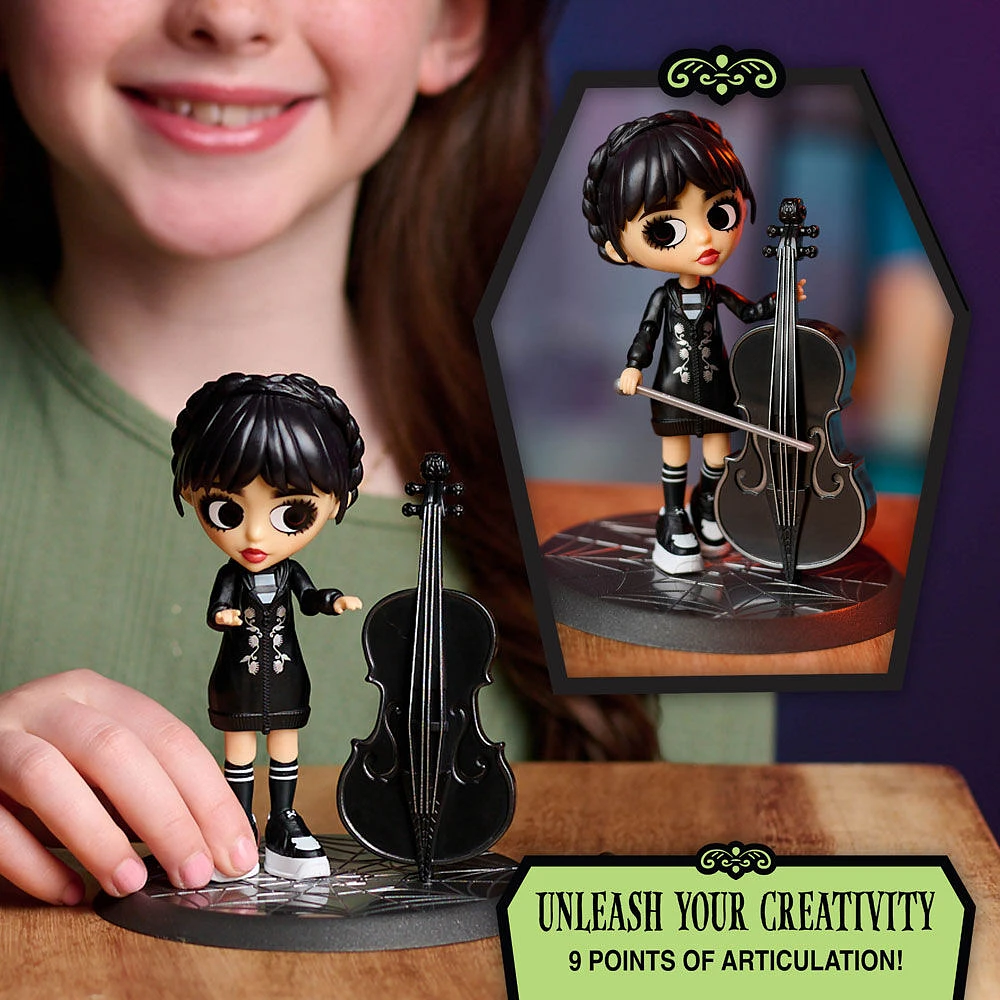 Wednesday Deluxe Poseable Figure W/Cello