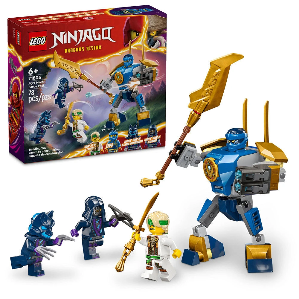 LEGO NINJAGO Jay's Mech Battle Pack Ninja Toy 71805