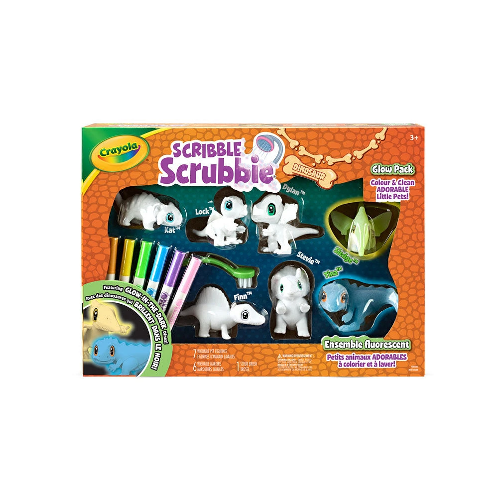 Crayola Scribble Scrubbie Pets Dinosaur Glow Combo Pack