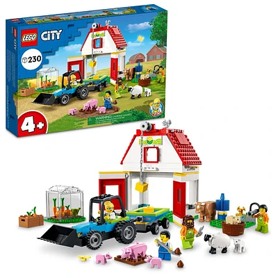 LEGO City Barn and Farm Animals 60346 Building Kit (230 Pieces)