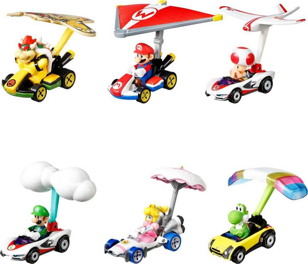 Hot WheelsMariokart Princess Peach B-Dasher & Peach Parasol