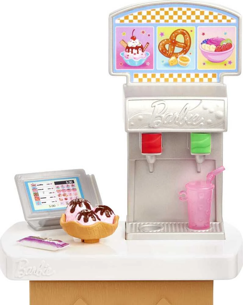 Barbie Skipper Premiers Jobs Coffret Snack-Bar, avec accessoires