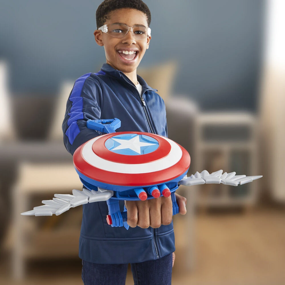 Marvel Studios Captain America Brave New World, NERF Blaster Skyshot, bouclier pour déguisement